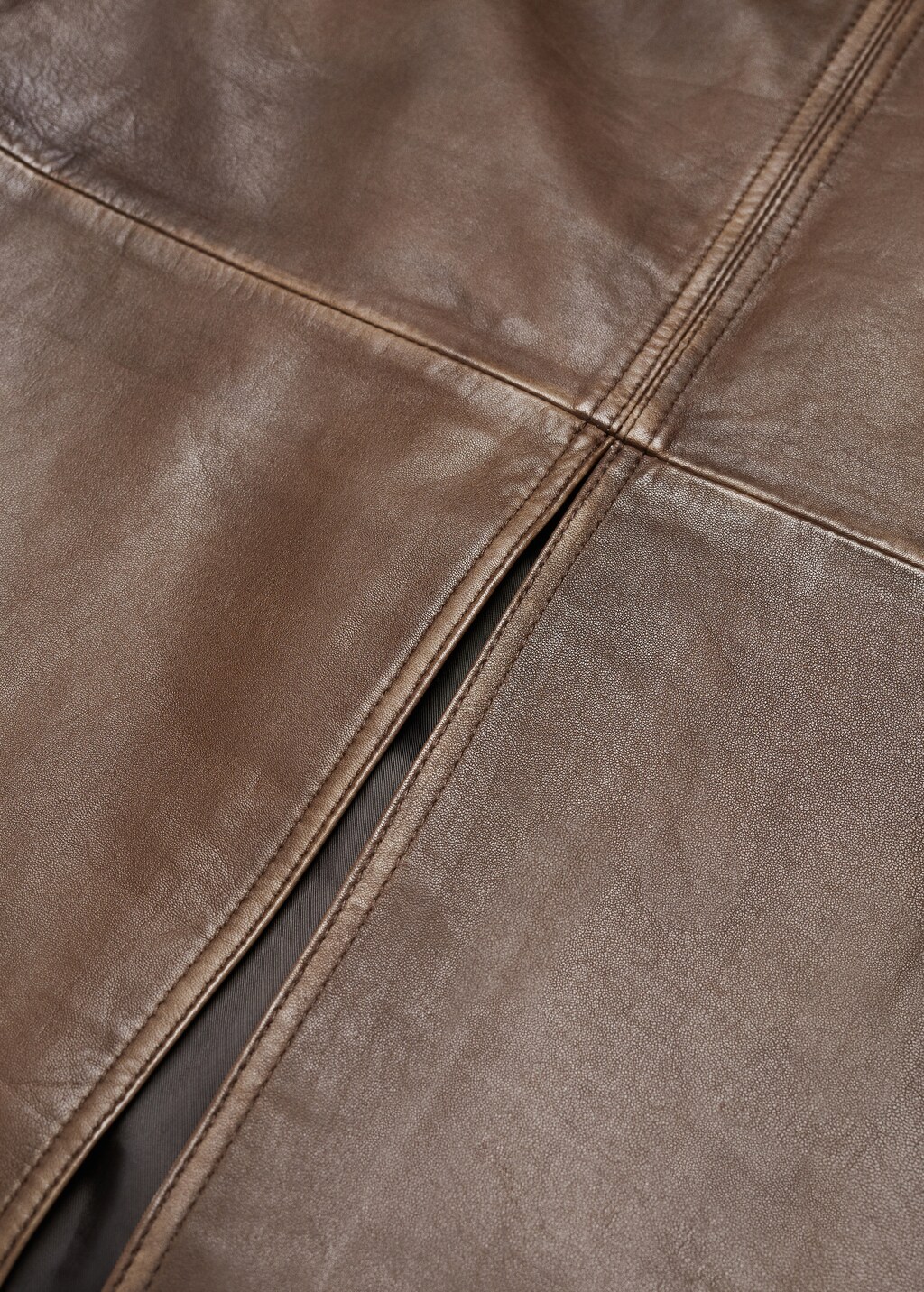 Leather midi skirt - Details of the article 8