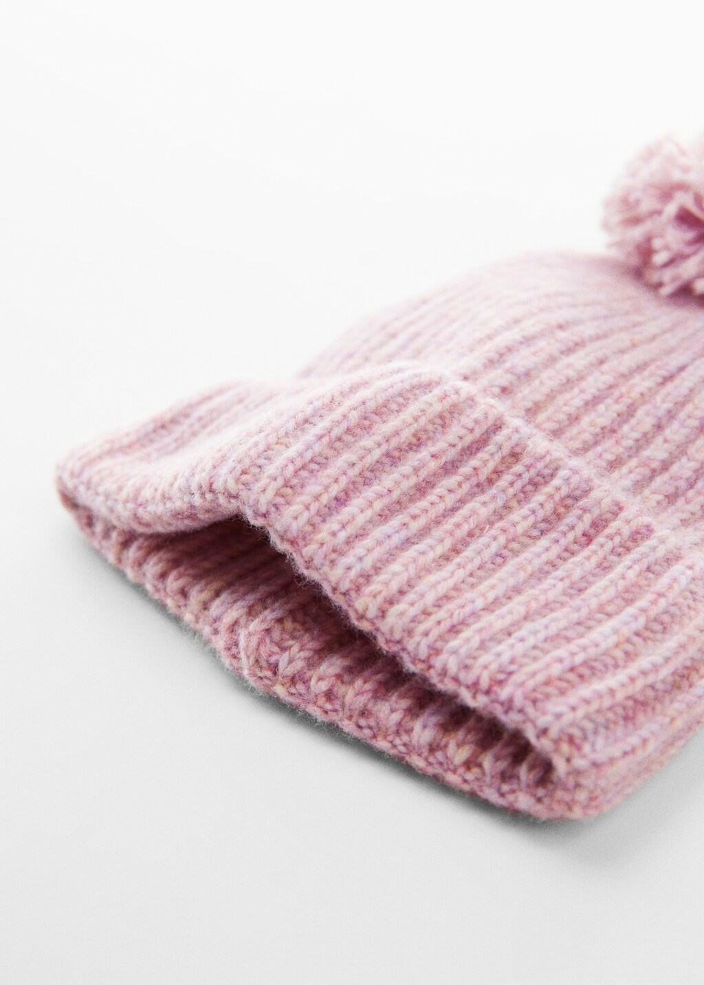 Pom pom cable-knit beanie - Medium plane