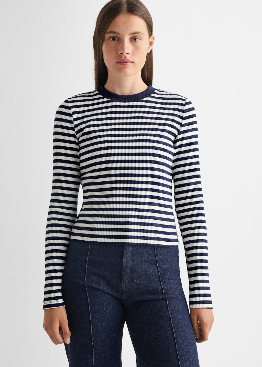 Striped long sleeves t-shirt - Medium plane