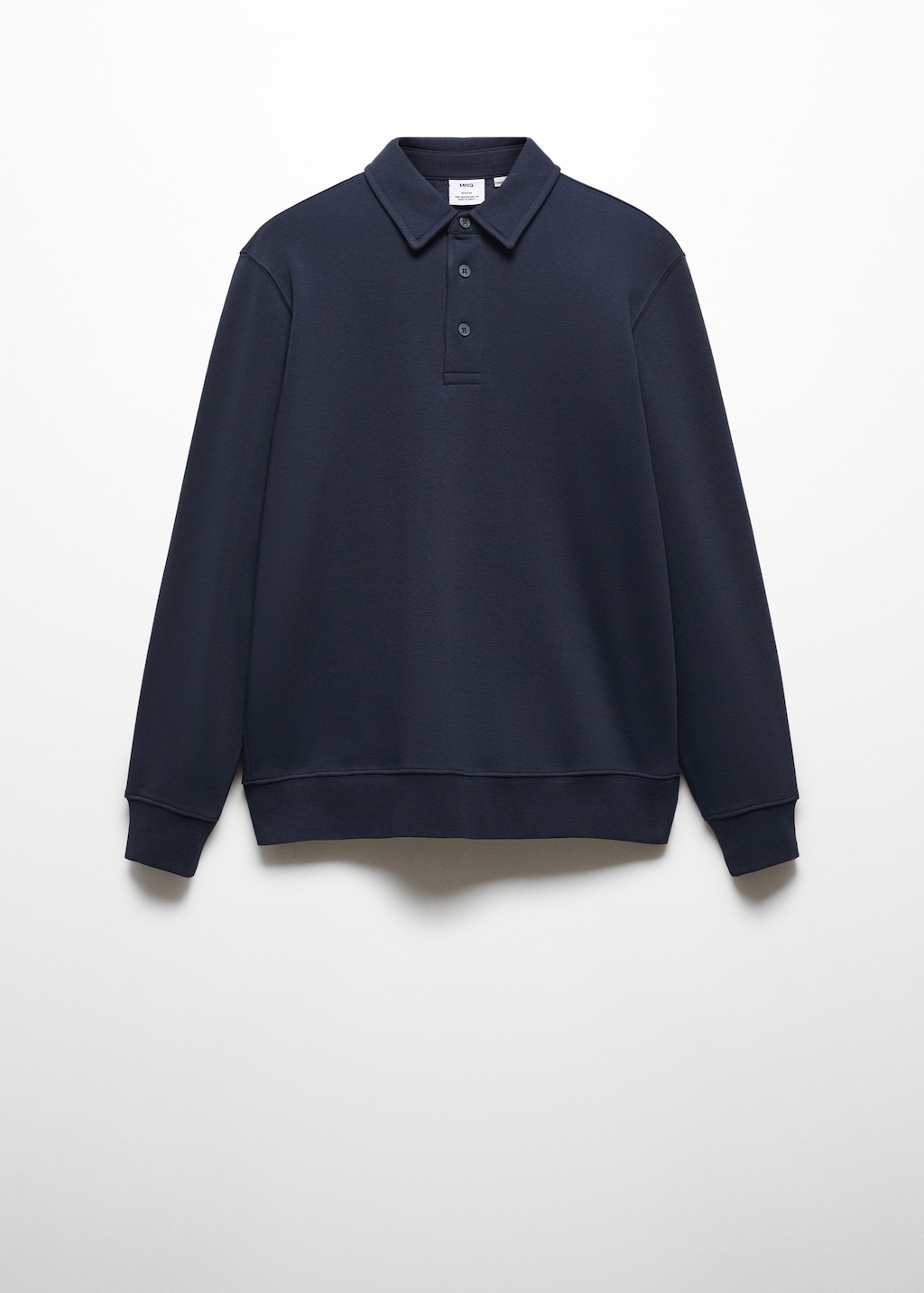 Cotton polo sweatshirt