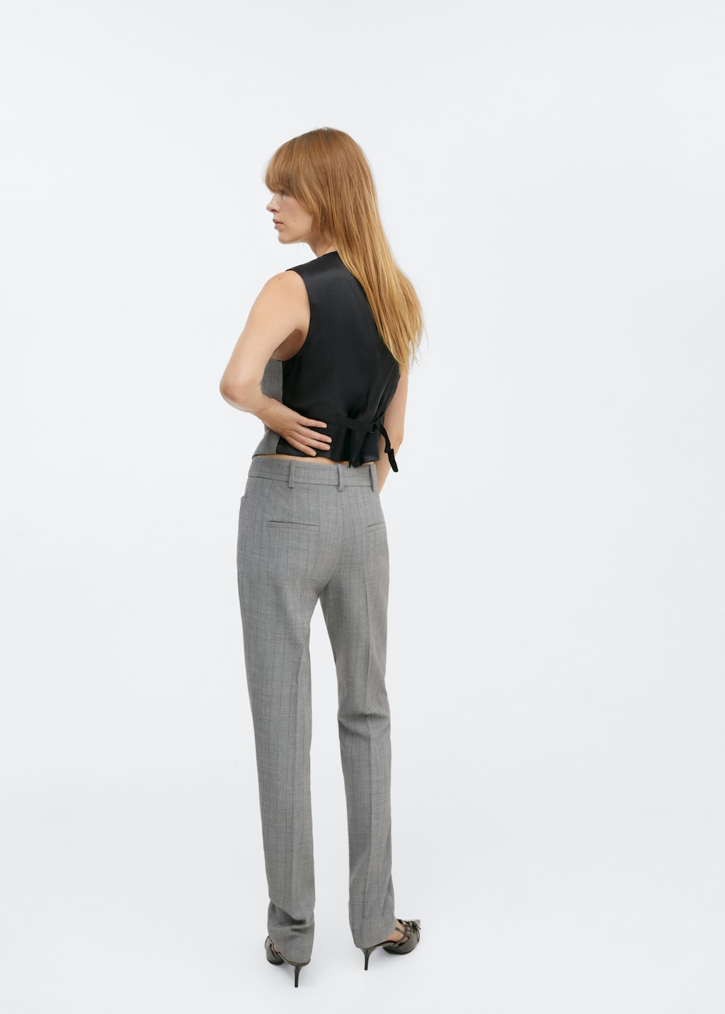 Pinstripe suit trousers - Reverse of the article