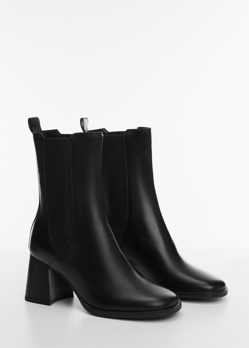 Leather heeled boots - Medium plane