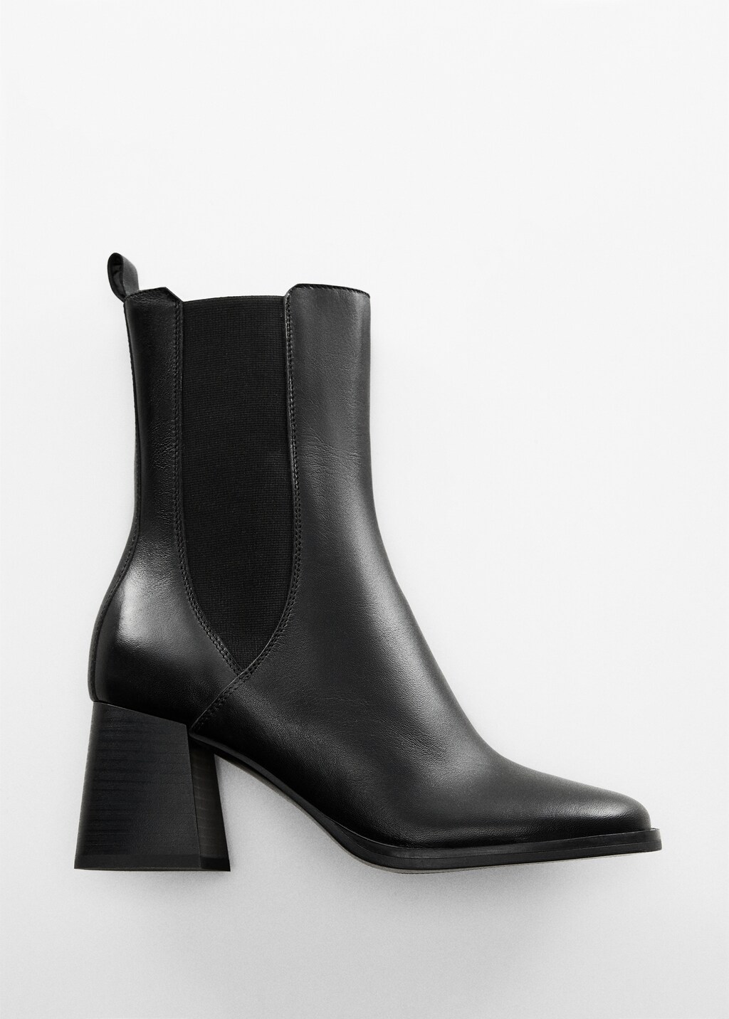 Bottines cuir a talon Femme MANGO OUTLET France metropolitaine