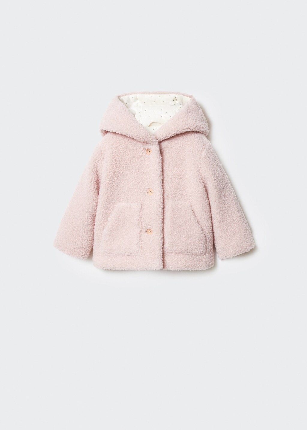 Shearling-effect coat - Article without model