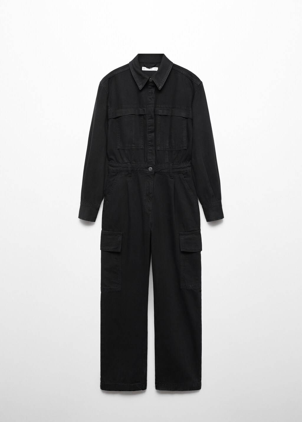 Black denim utility jumpsuit online