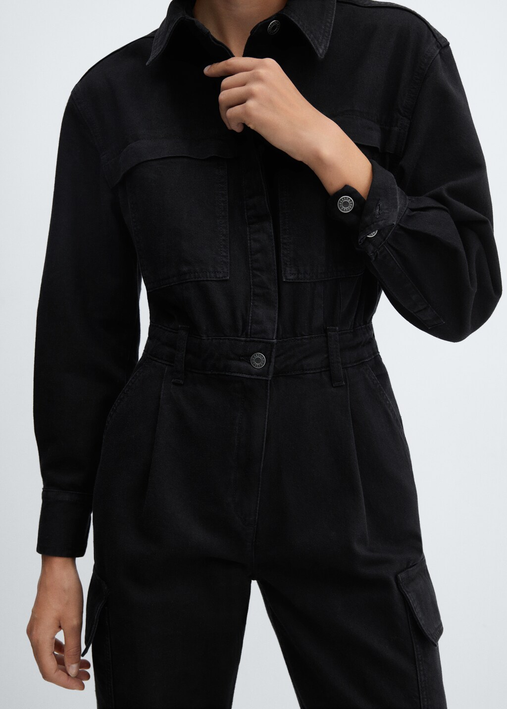 Jeans Jumpsuit im Cargo Stil Damen MANGO OUTLET Deutschland