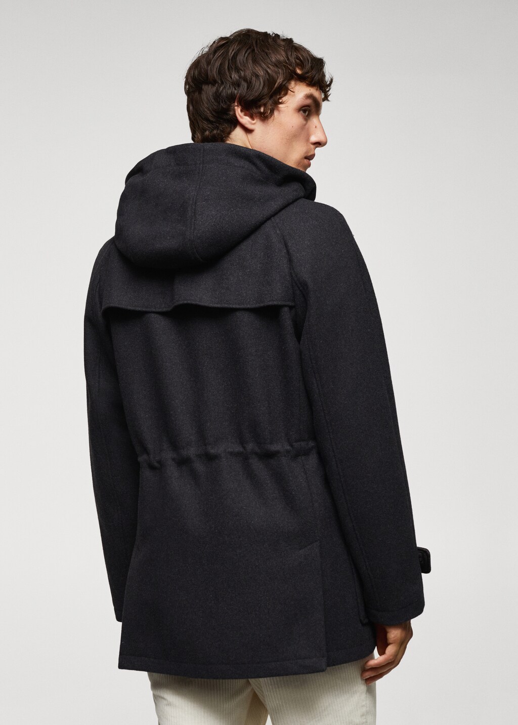 Manteau laine capuche amovible - Verso de l’article