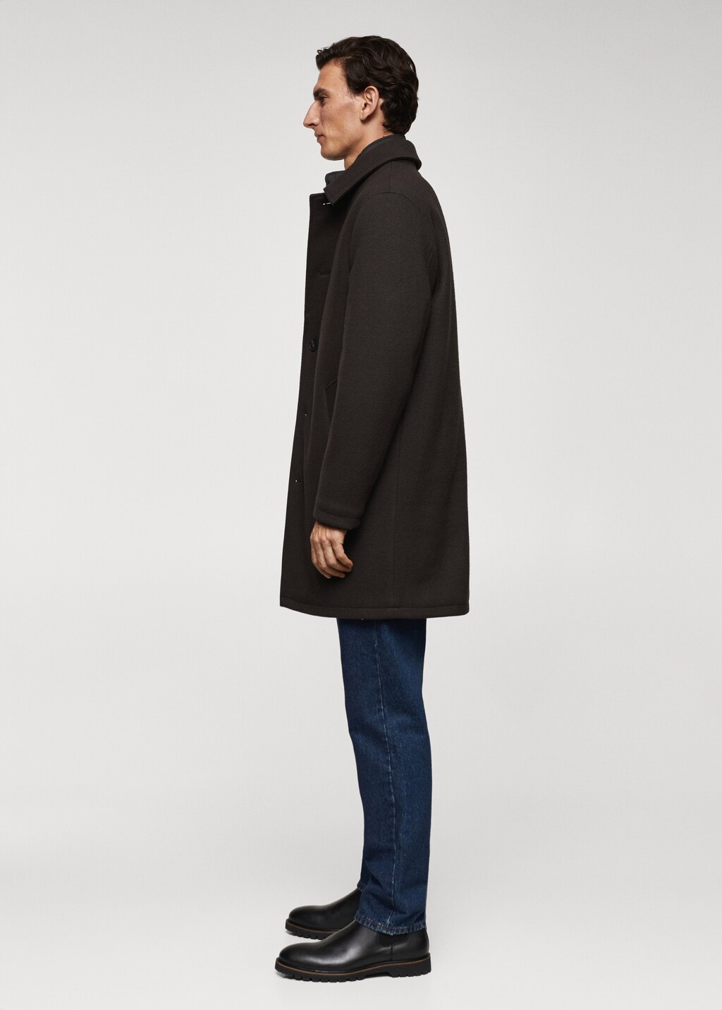 Thermoregulating wool coat - Details of the article 2