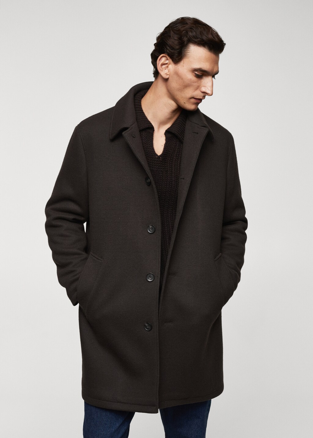 Thermoregulating wool coat - Details of the article 4