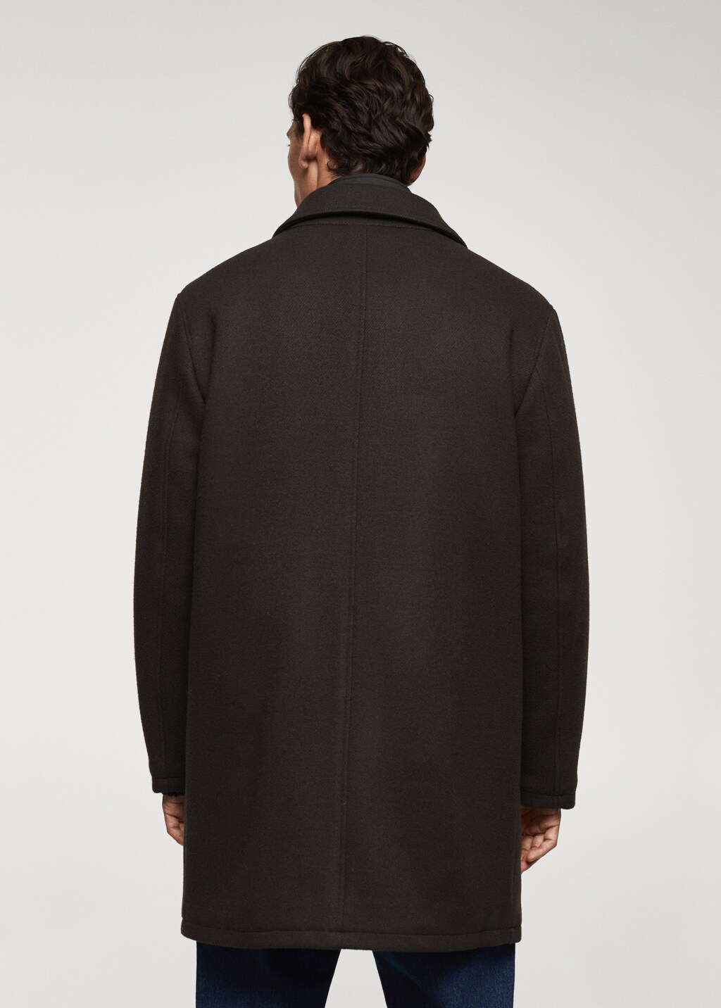 Thermoregulating wool coat - Reverse of the article