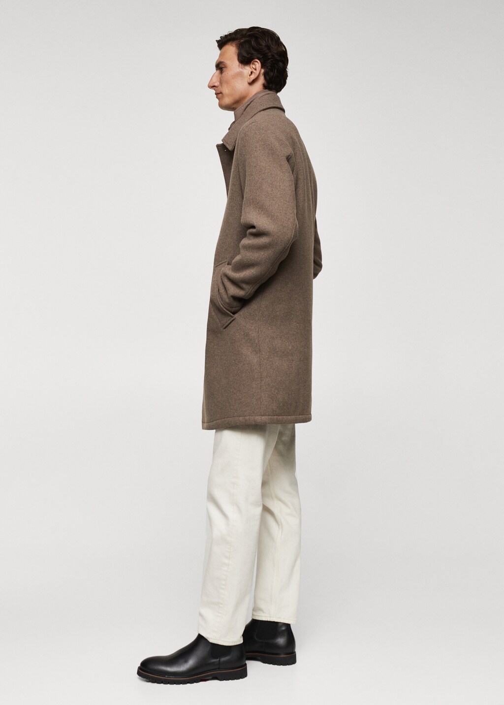 Thermoregulating wool coat - Details of the article 2