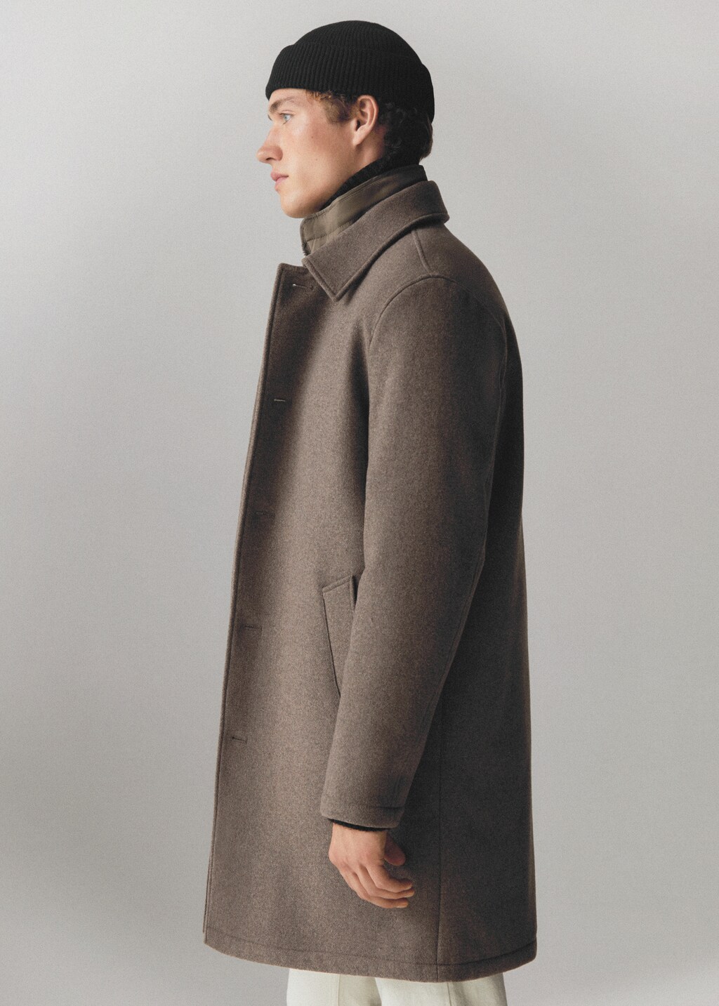 Thermoregulating wool coat - Details of the article 5