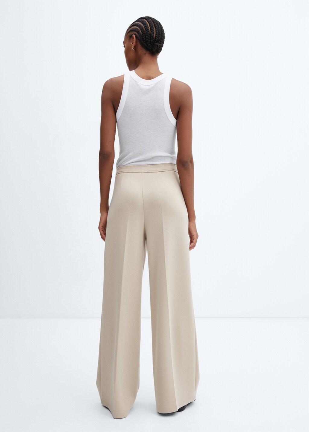 High-rise wideleg trousers - Reverse of the article