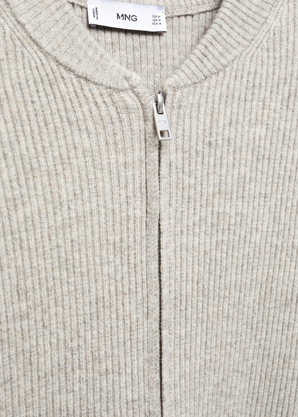 Wool-blend ribbed cardigan - Details of the article 8