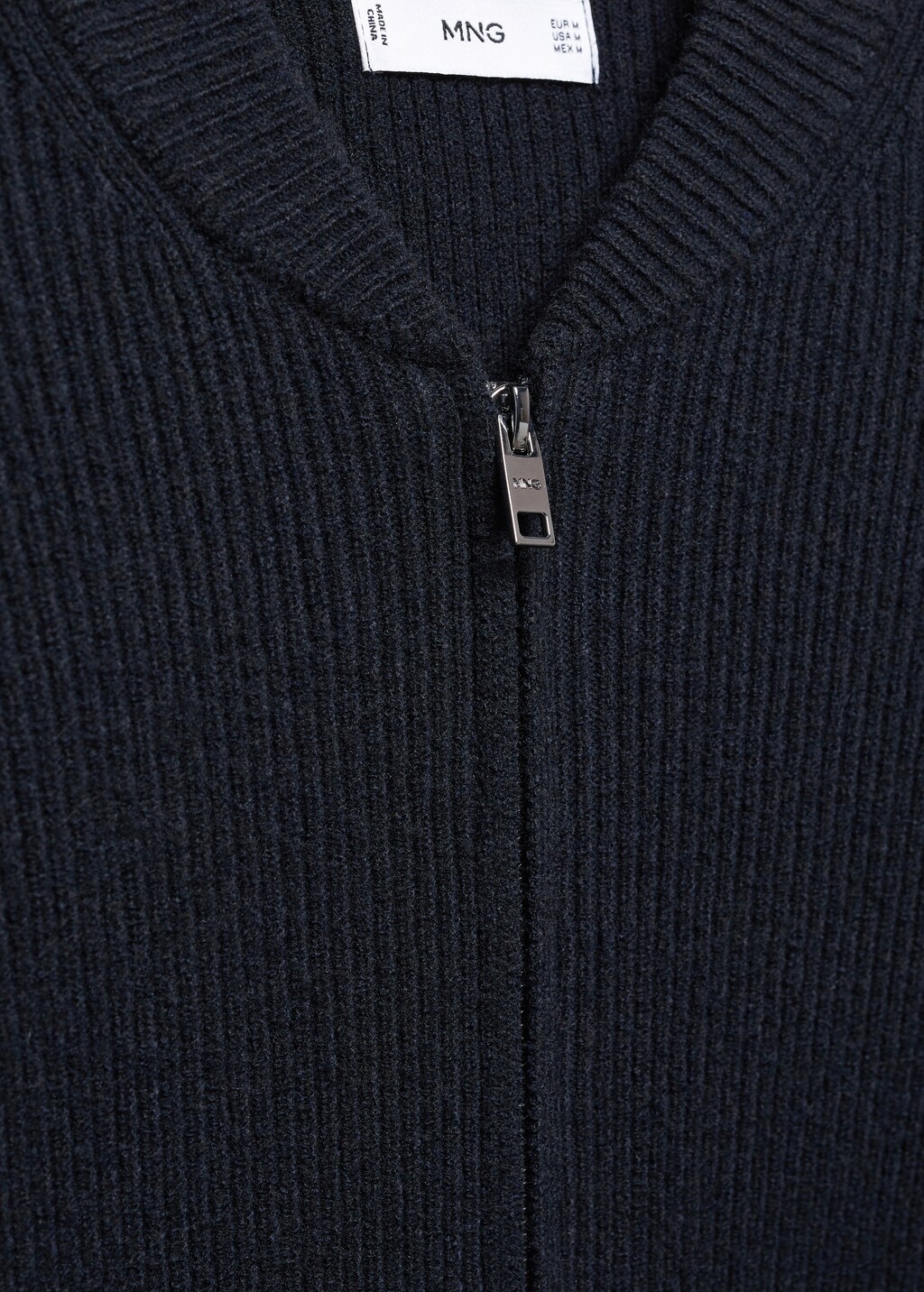 Wool-blend ribbed cardigan - Details of the article 8