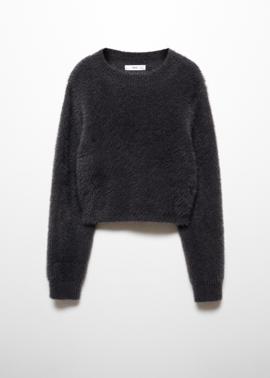 Fur-effect knitted sweater - Article without model