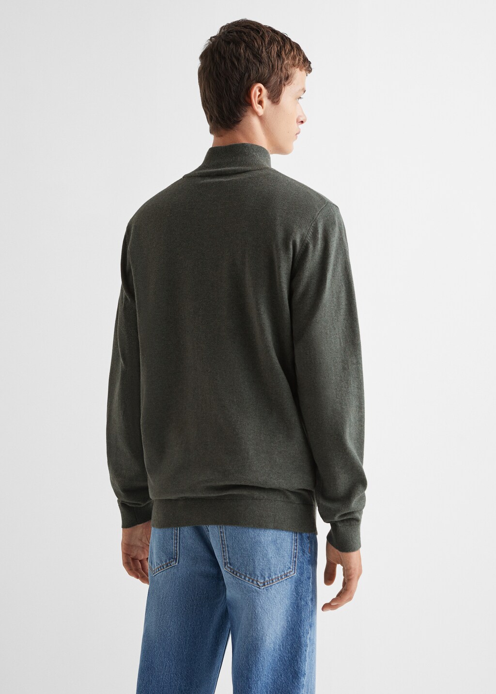 Zip neck jumper - Reverse of the article