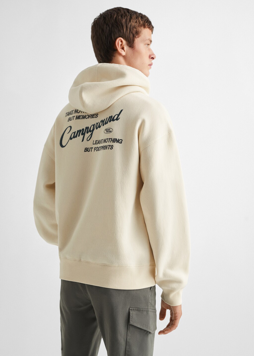 Printed cotton sweatshirt - Reverse of the article