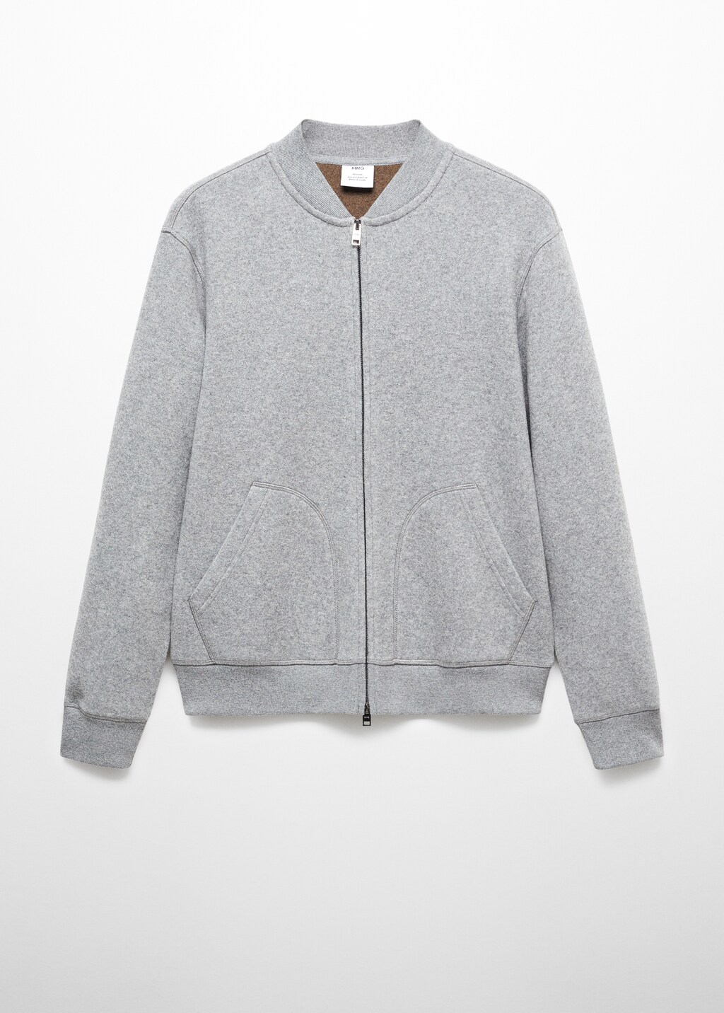 Wool-blend bomber sweatshirt - Article without model