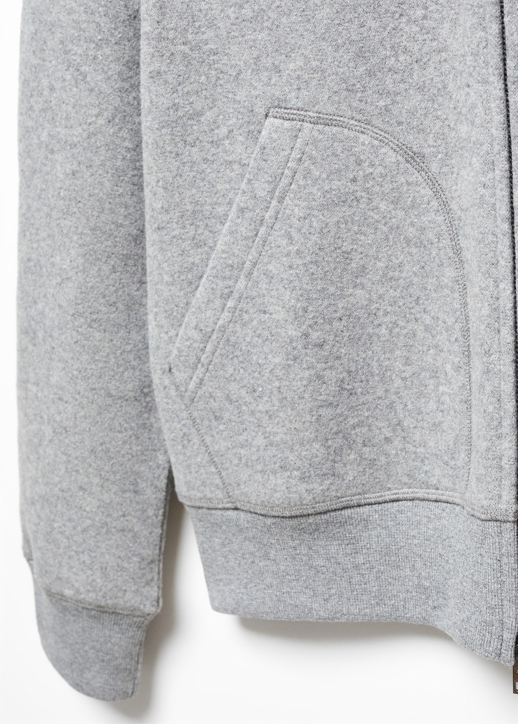 Wool-blend bomber sweatshirt - Details of the article 8