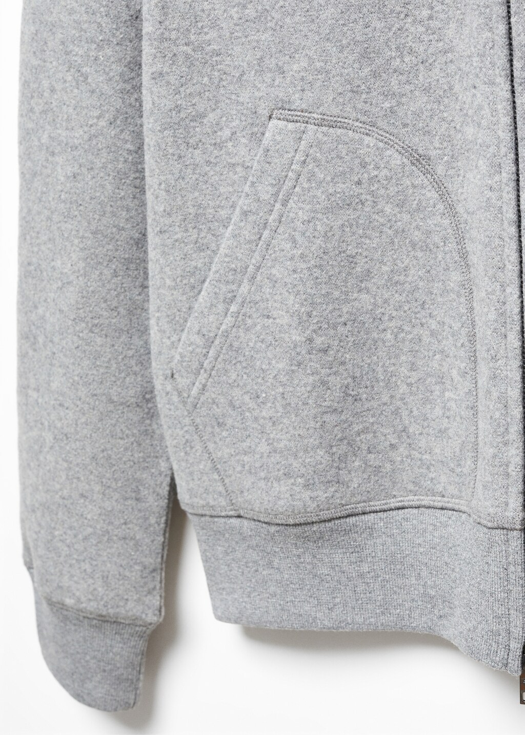 Wool-blend bomber sweatshirt - Details of the article 8