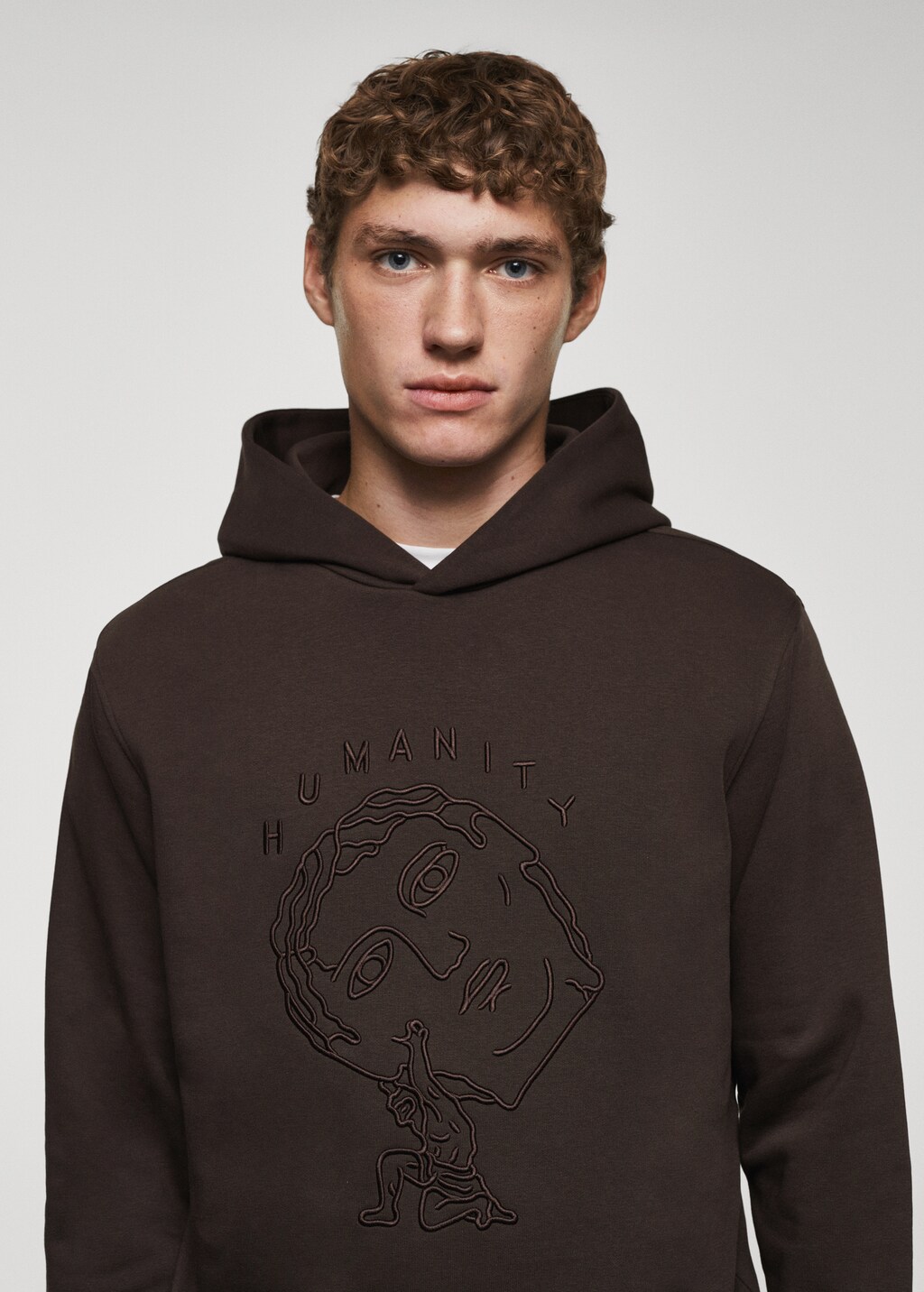 Embroidered hoodie - Details of the article 1