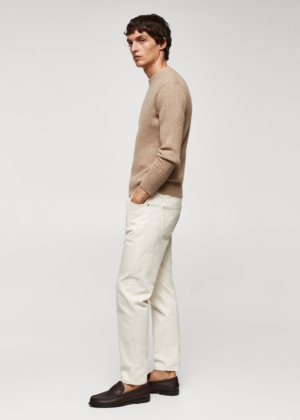 Ribbed wool-blend sweater - Details of the article 2