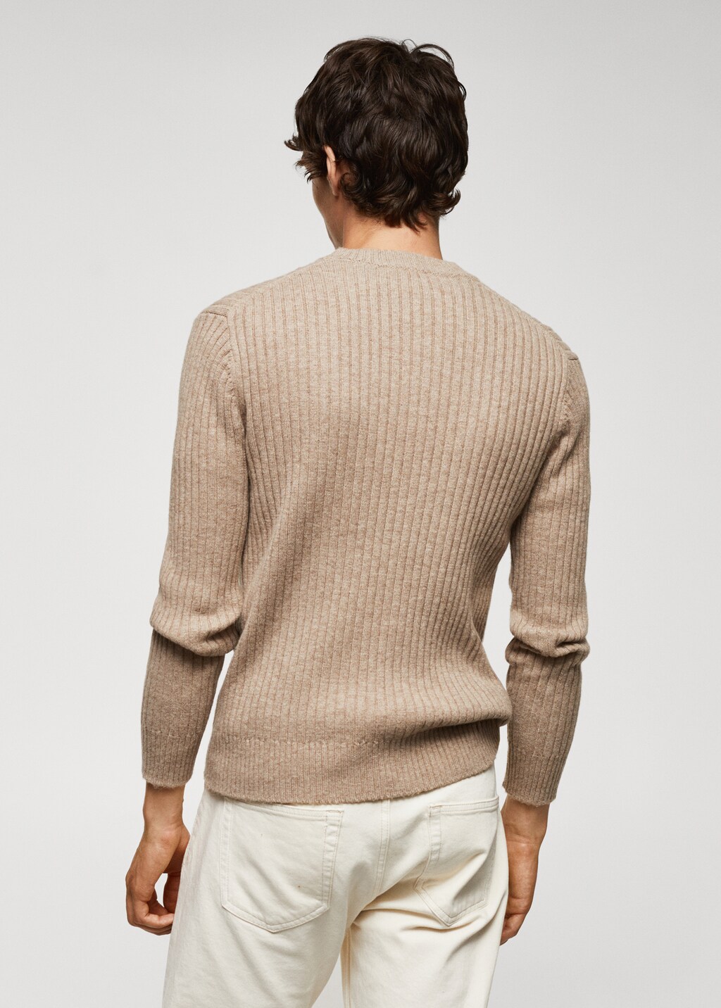 Ribbed wool-blend sweater - Reverse of the article