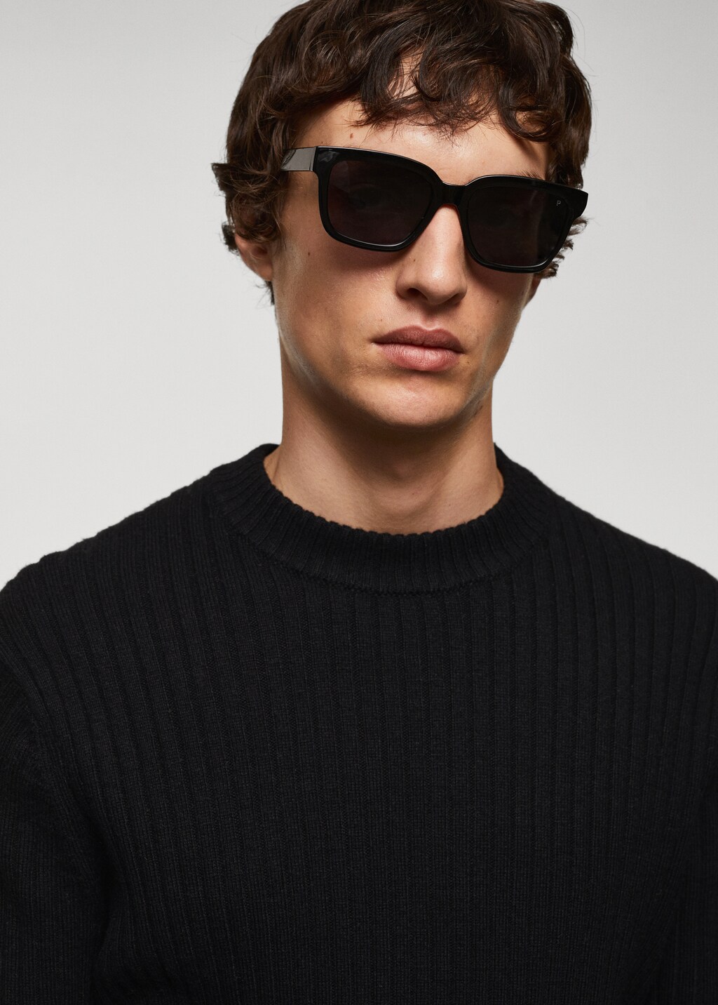 Ribbed wool-blend sweater - Details of the article 1