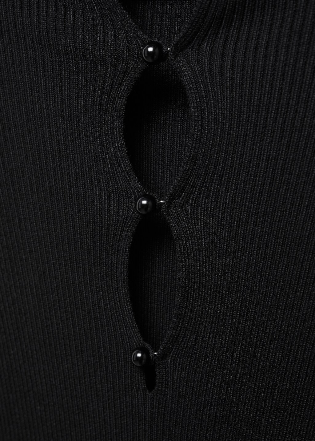 Ribbed buttoned dress - Details of the article 8