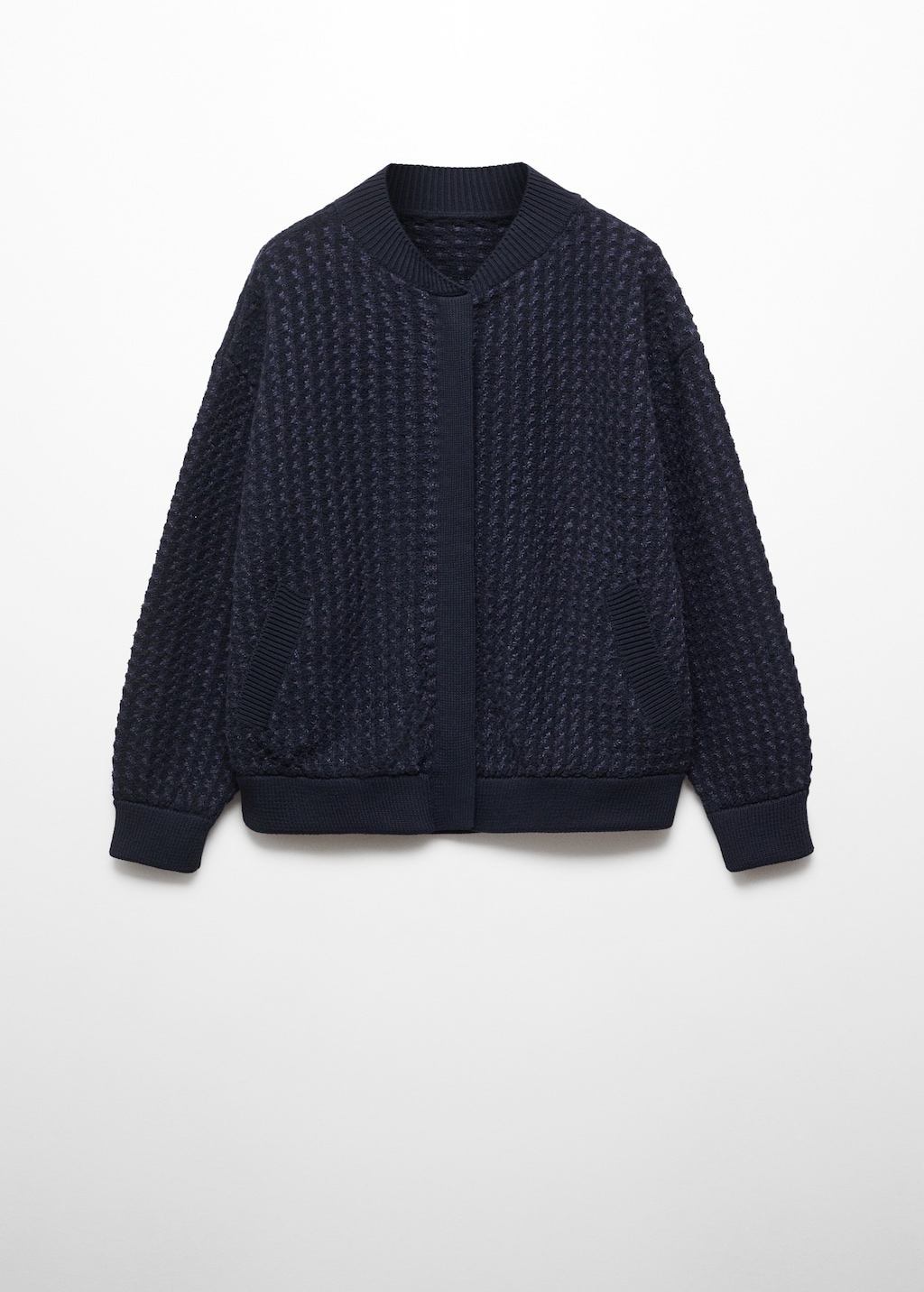 Knitted bomber jacket - Article without model