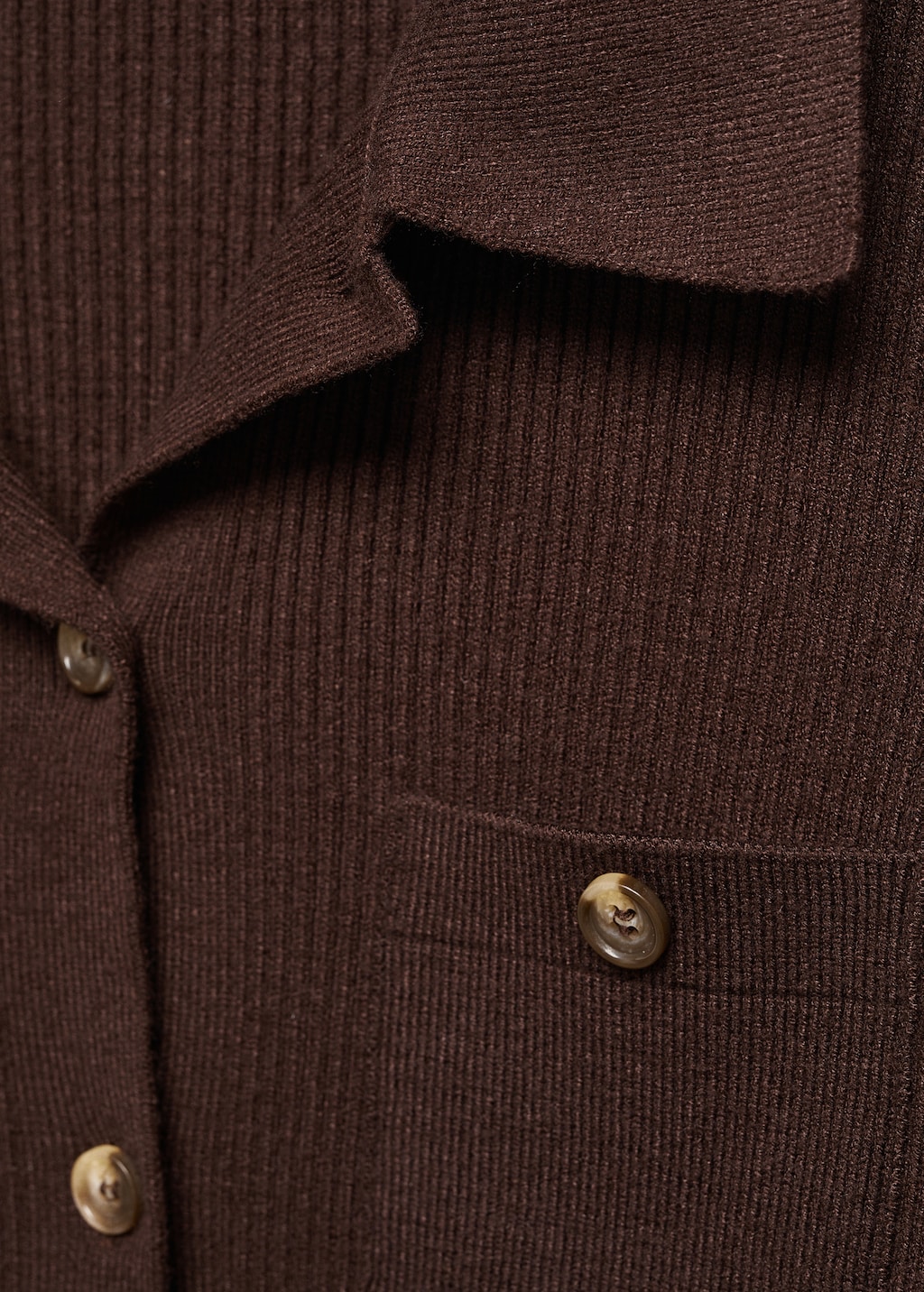 Ribbed pockets cardigan - Details of the article 8