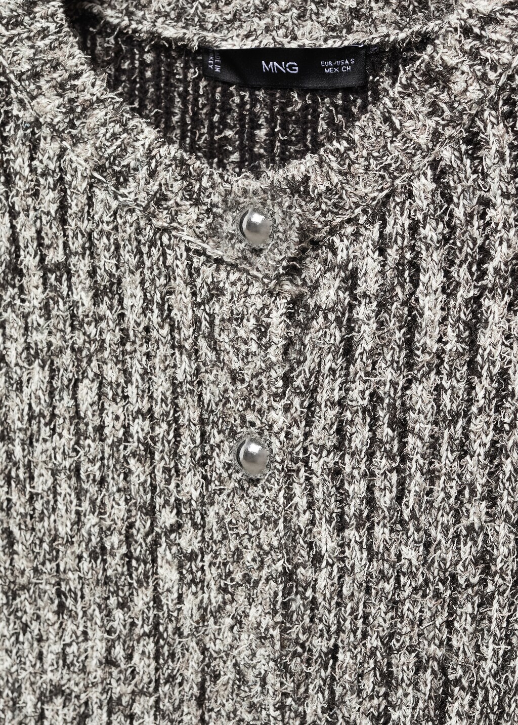 Textured rib-knit cardigan - Details of the article 8