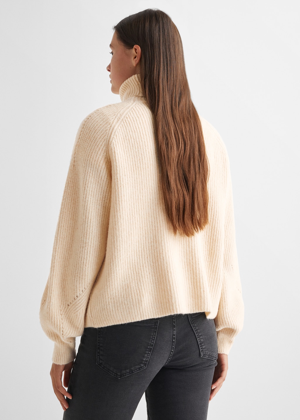 Wool-blend knit sweater - Reverse of the article