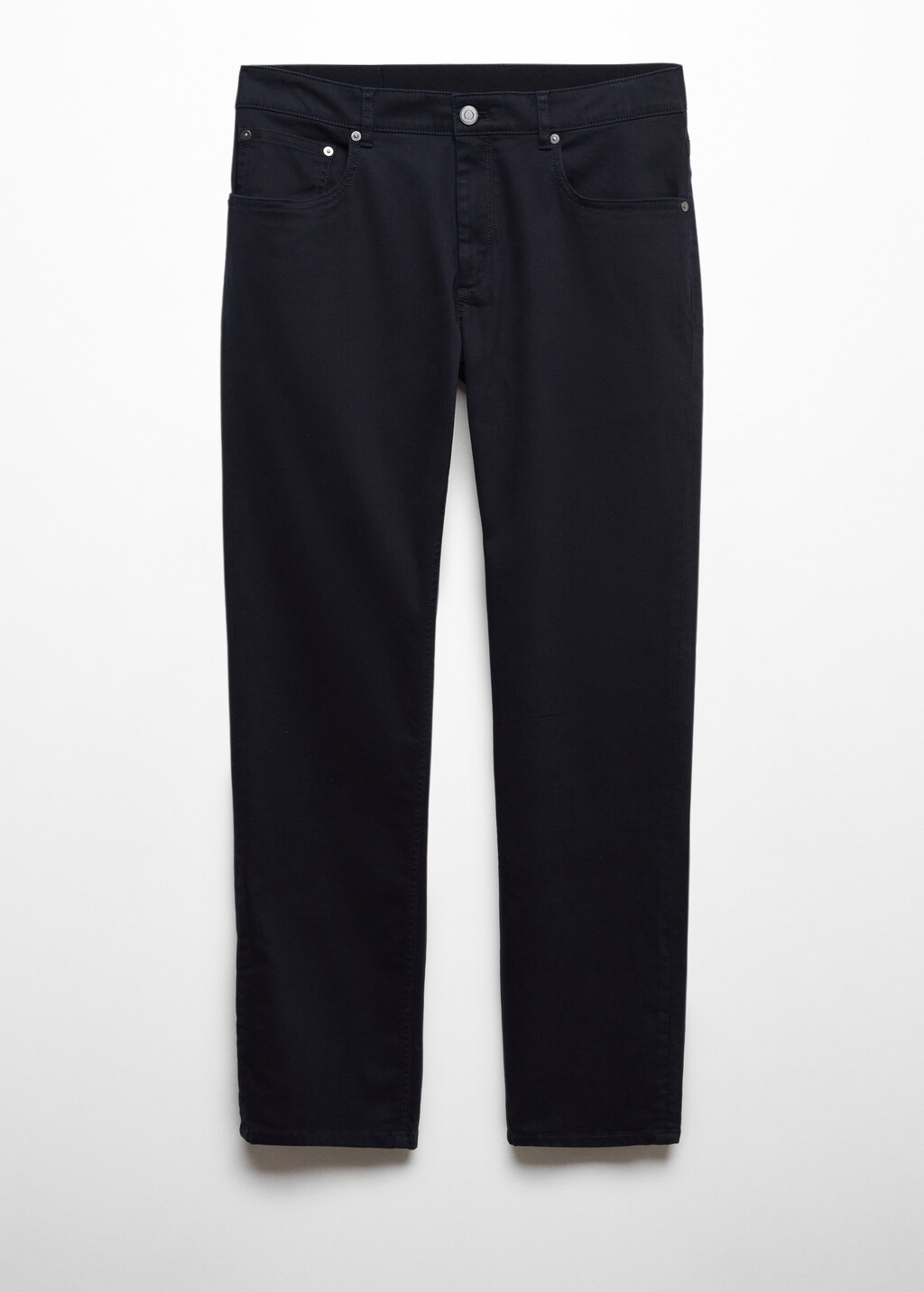 Slim-fit stretch cotton trousers - Article without model