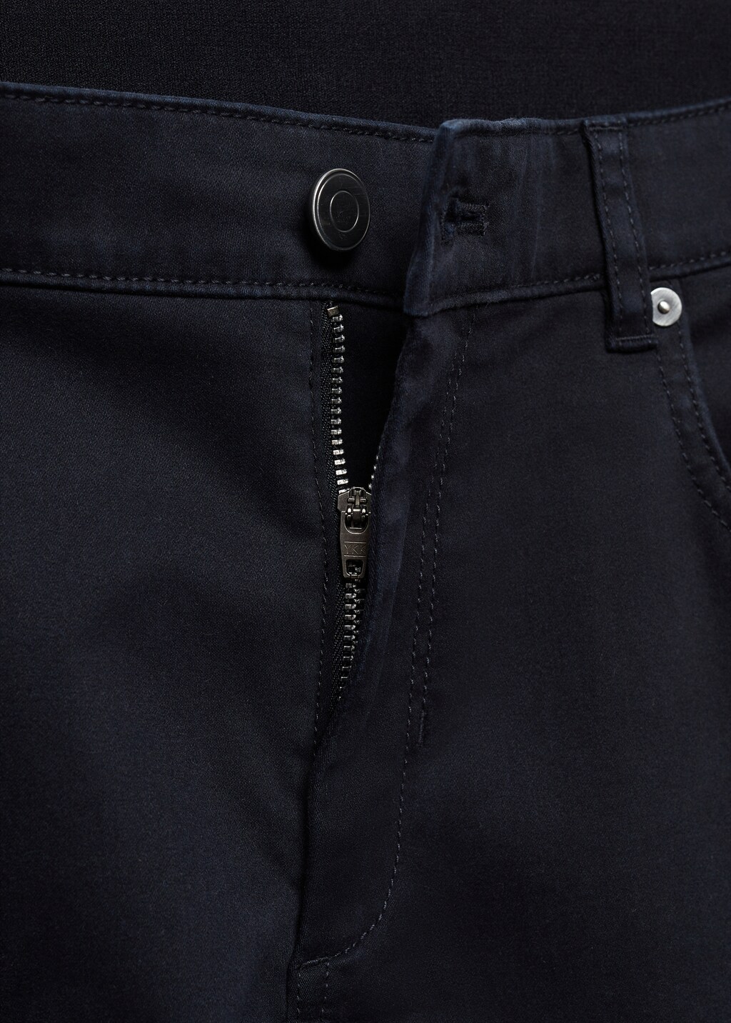 Slim-fit stretch cotton trousers - Details of the article 8