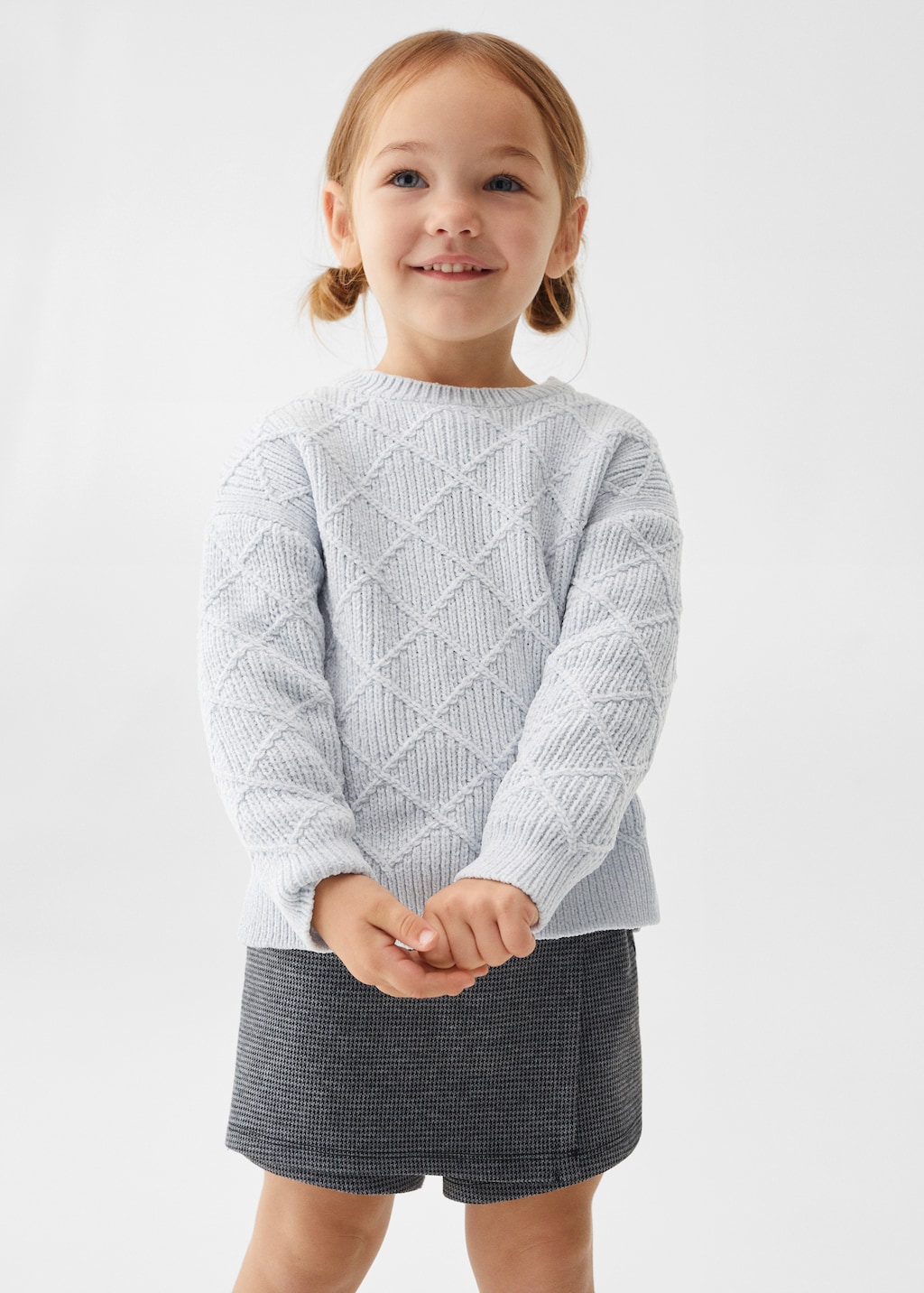 Pull-over maille chenille - Plan moyen