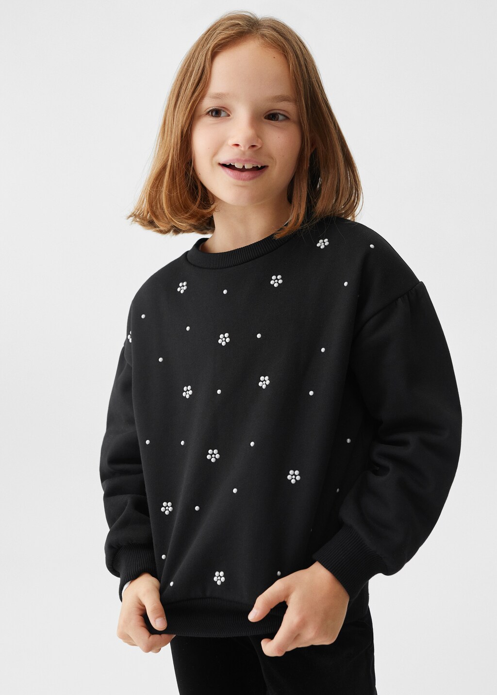 Bead detail sweatshirt - Medium plane