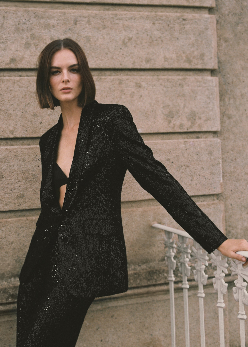 Sequined suit jacket - Details of the article 7