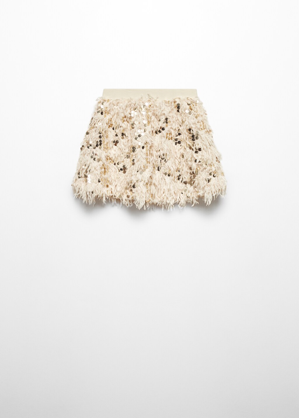 Fringed sequin skirt - Reverse of the article