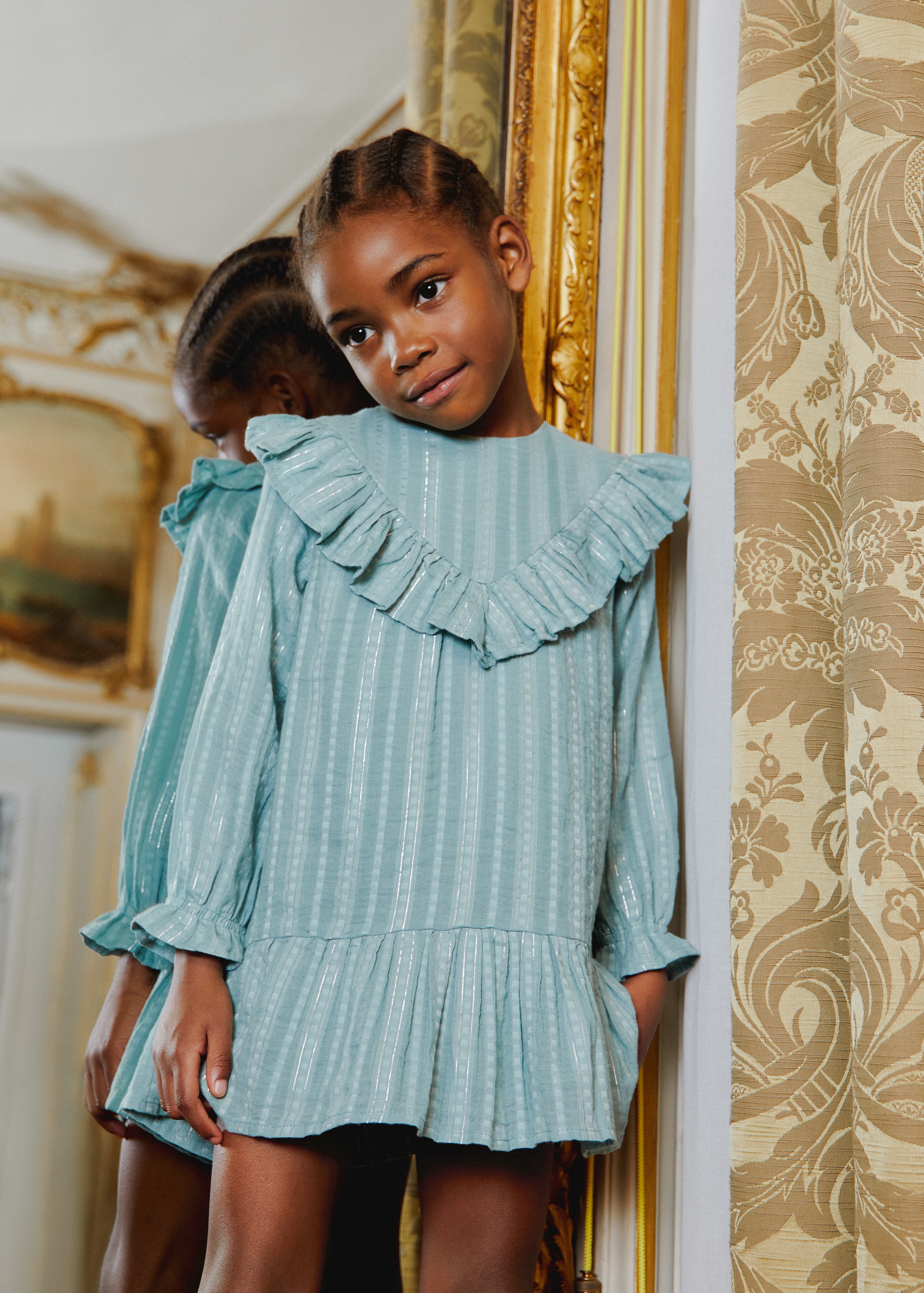 Frill cotton dress - Details of the article 5