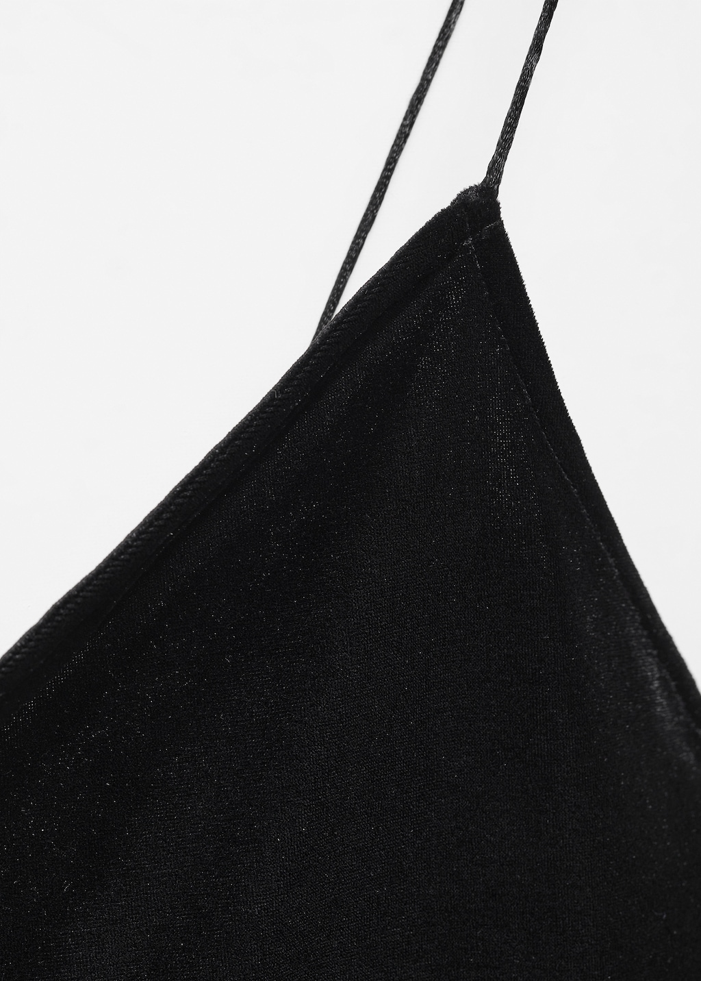 Asymmetric velvet dress - Details of the article 8