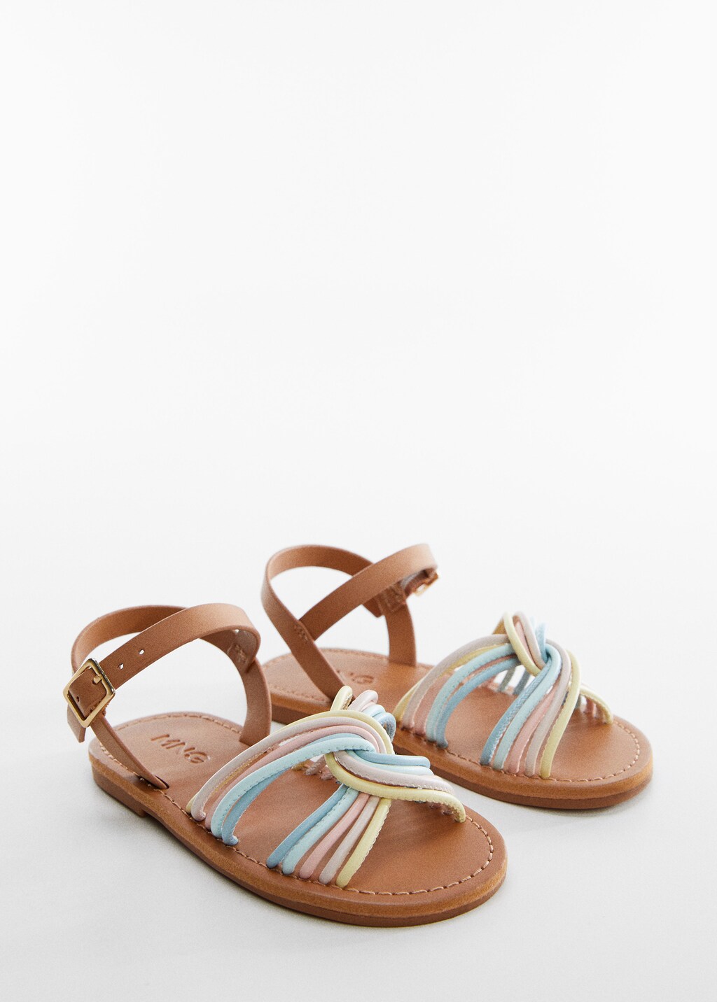 Strap sandals with buckle - Medium plane