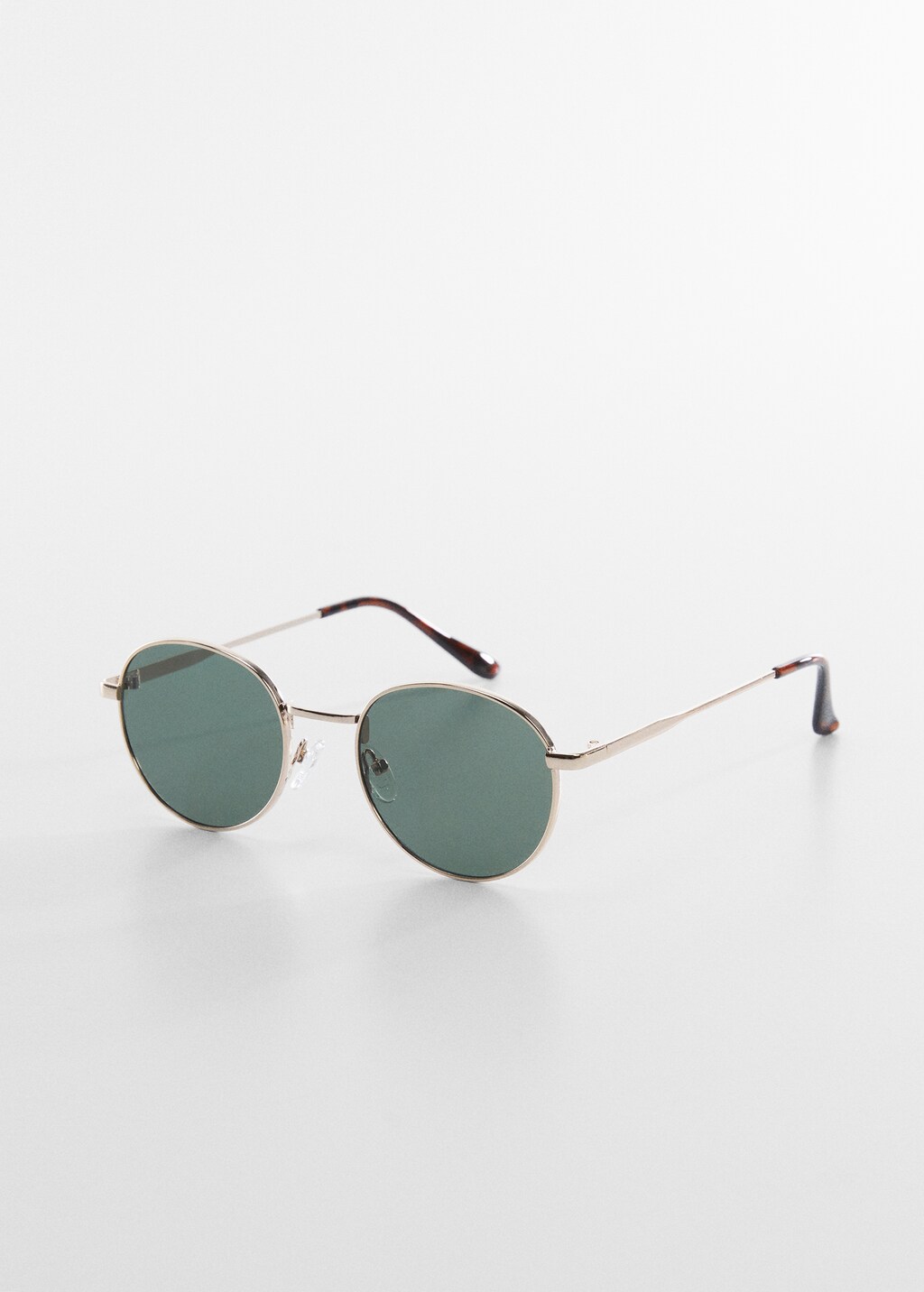 Round metal-rimmed sunglasses - Medium plane