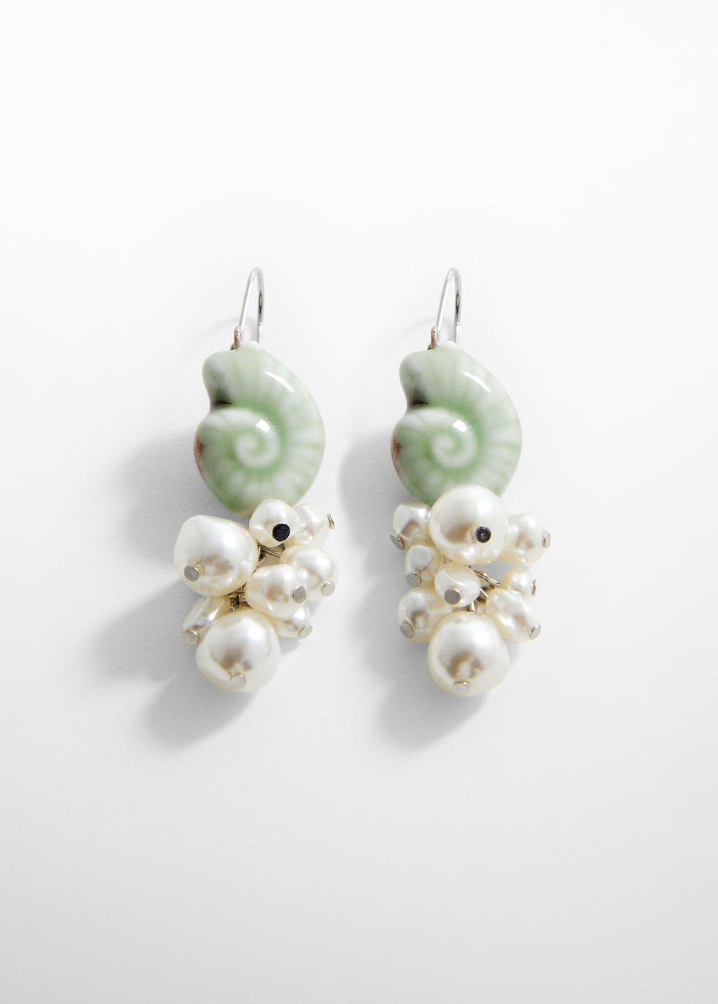 Combined shell earrings - Article without model