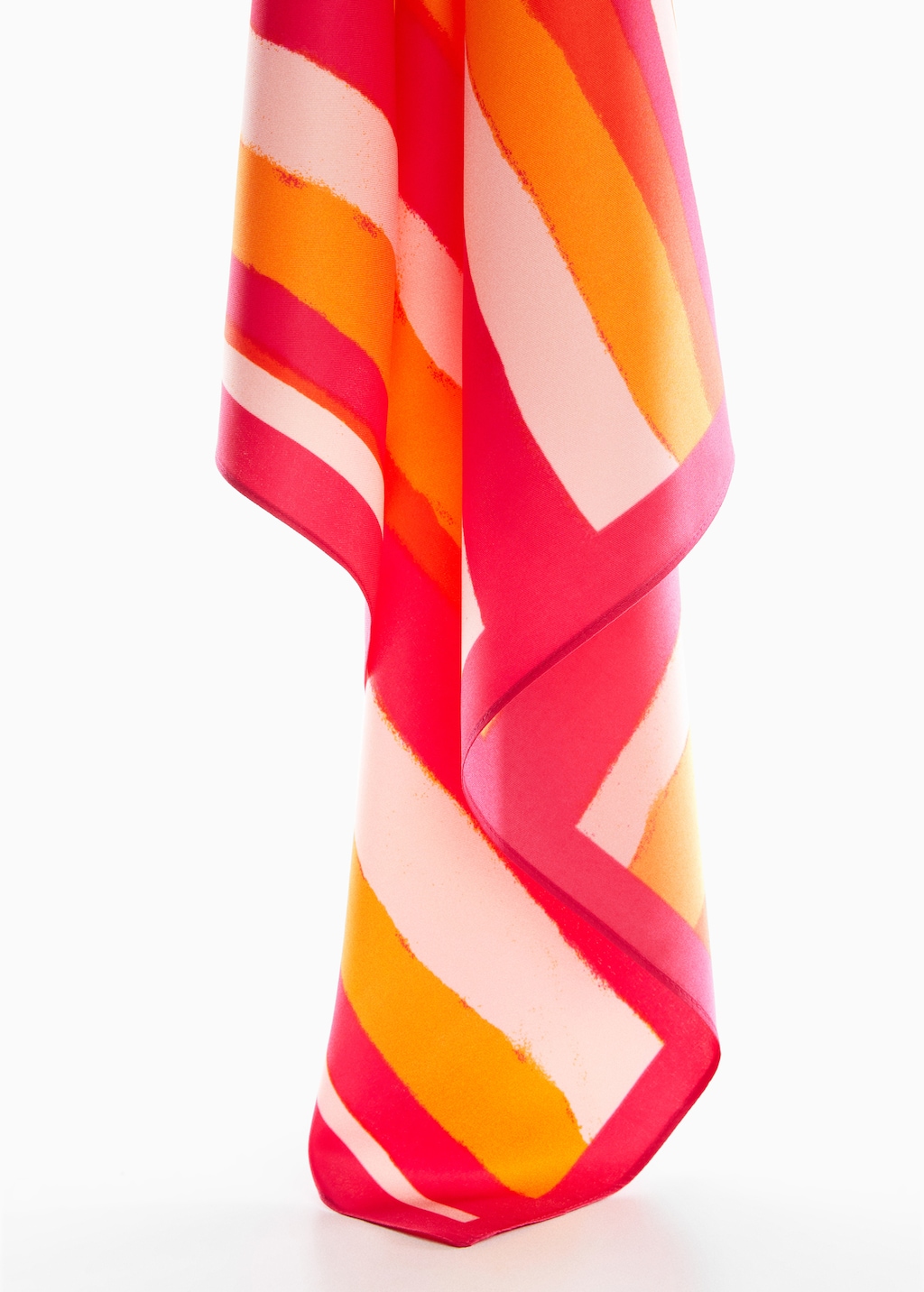 Multi-coloured striped scarf - Medium plane