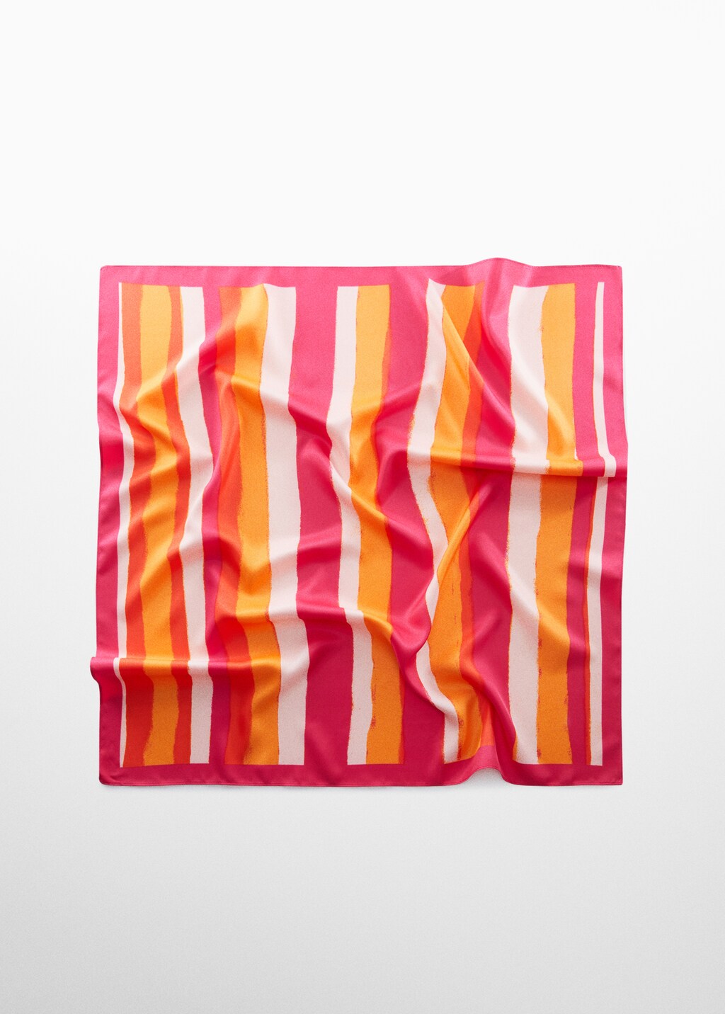 Multi-coloured striped scarf - Article without model