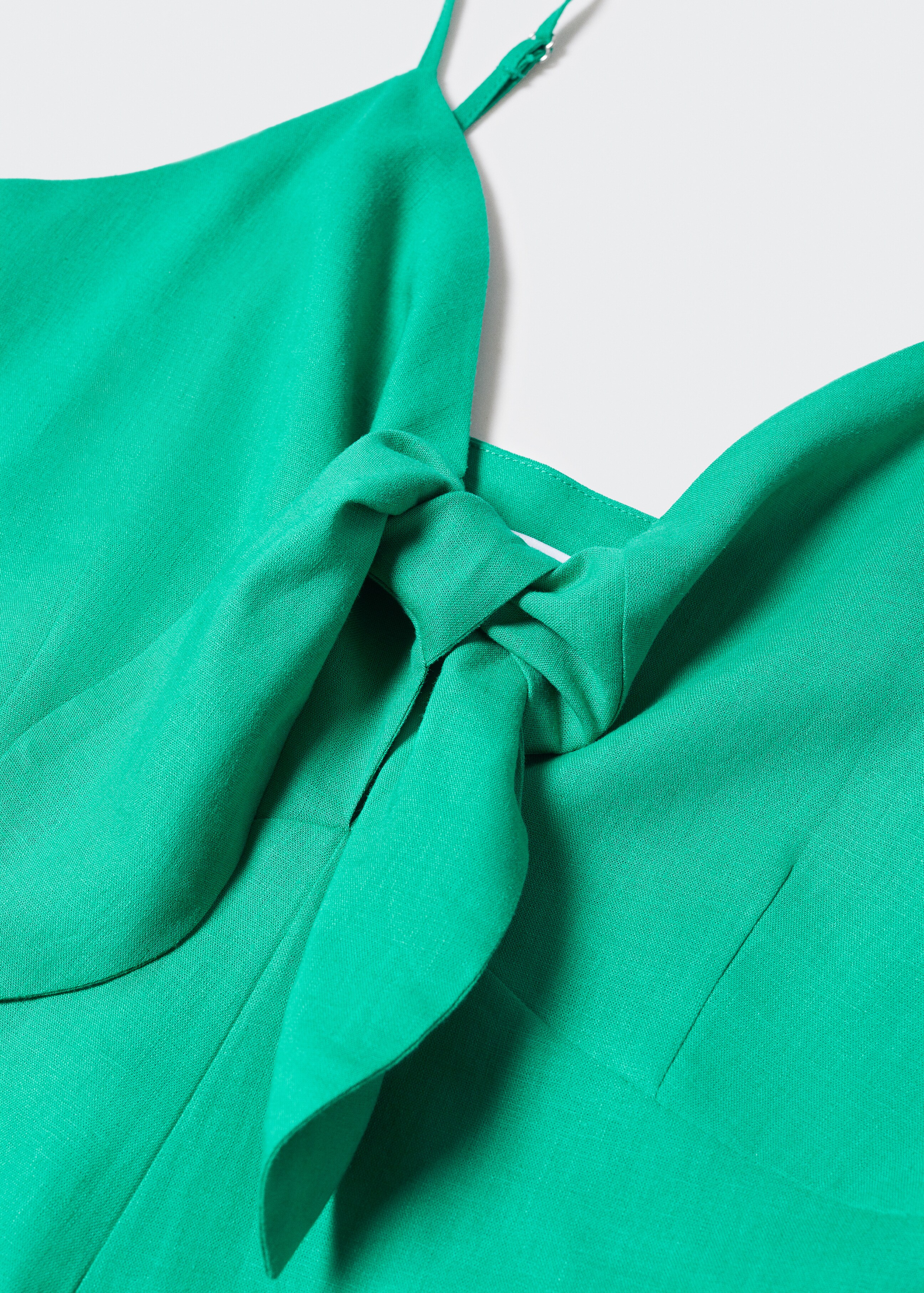 Bow linen jumpsuit - Details of the article 8