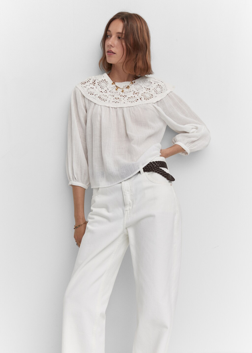 Crochet panel blouse - Details of the article 2