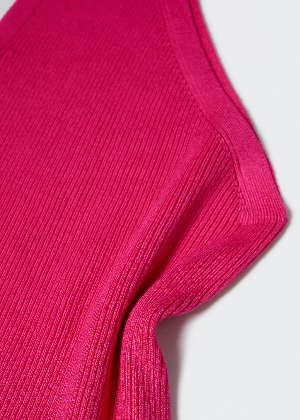 Asymmetrical-neck knitted top - Details of the article 8